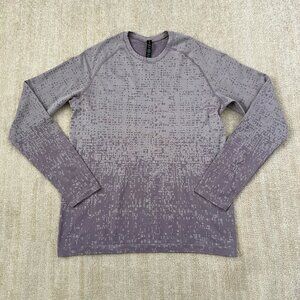 Lululemon Metal Vent Tech Long Sleeve Shirt 2.0 M Cube Calibrate Faint Lavender